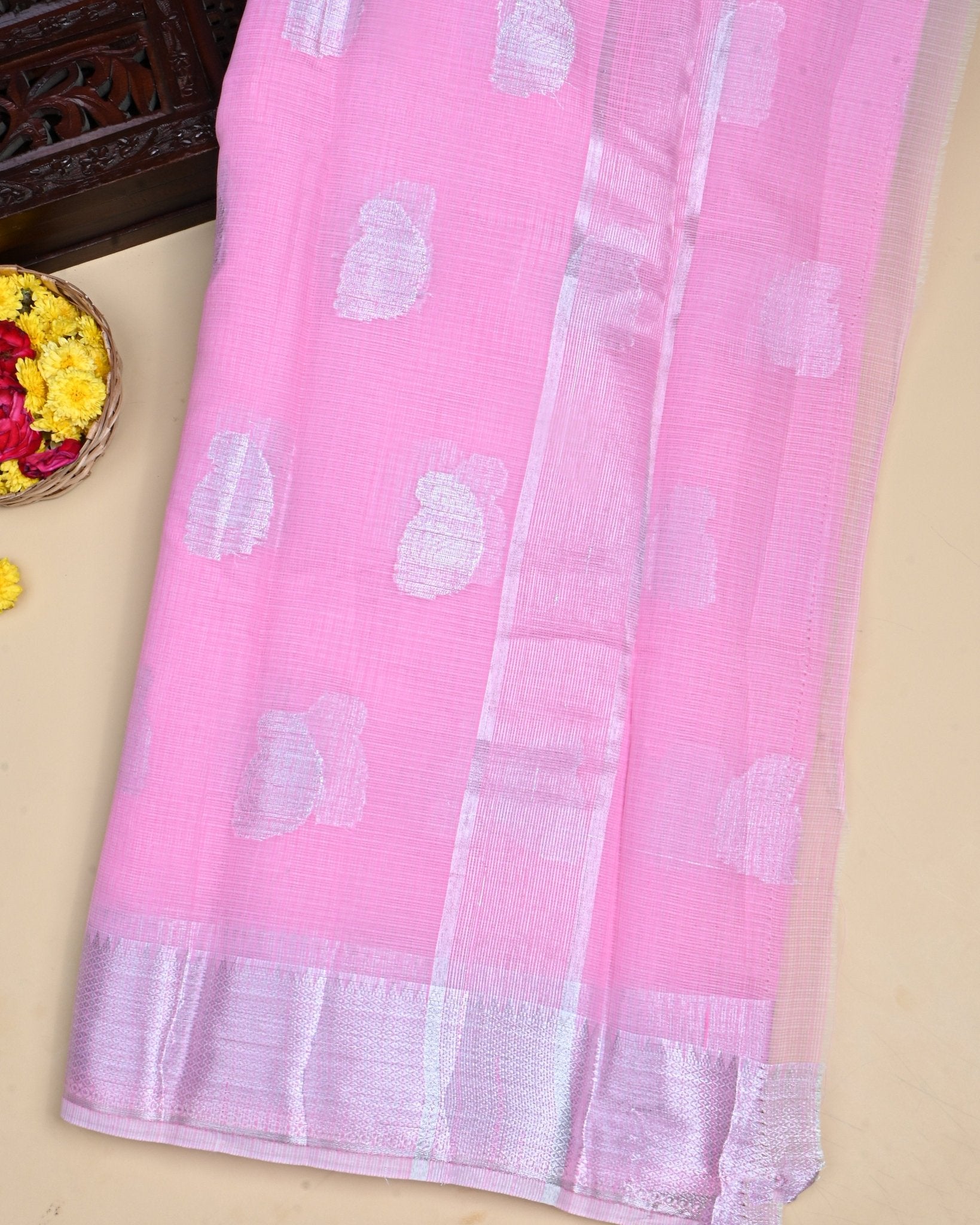 Pink Color Kota Saree - Shop Vastram