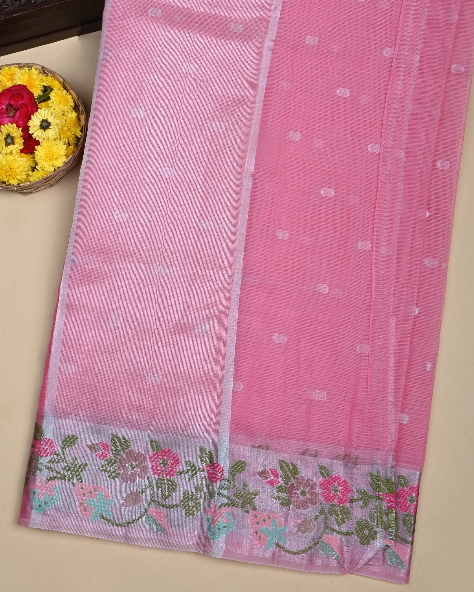 Pink Color Kota Saree - Shop Vastram