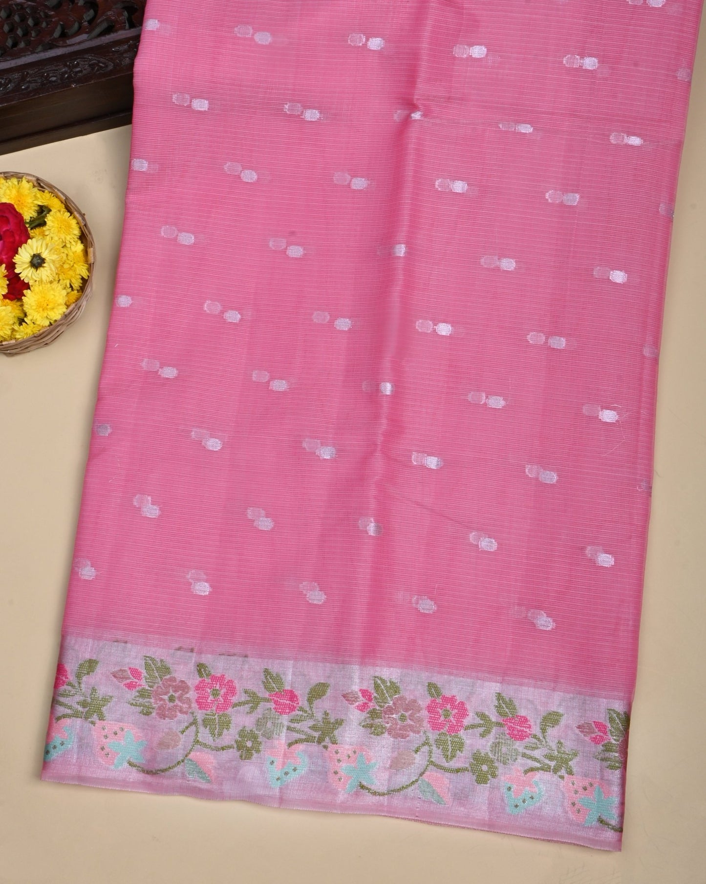 Pink Color Kota Saree - Shop Vastram