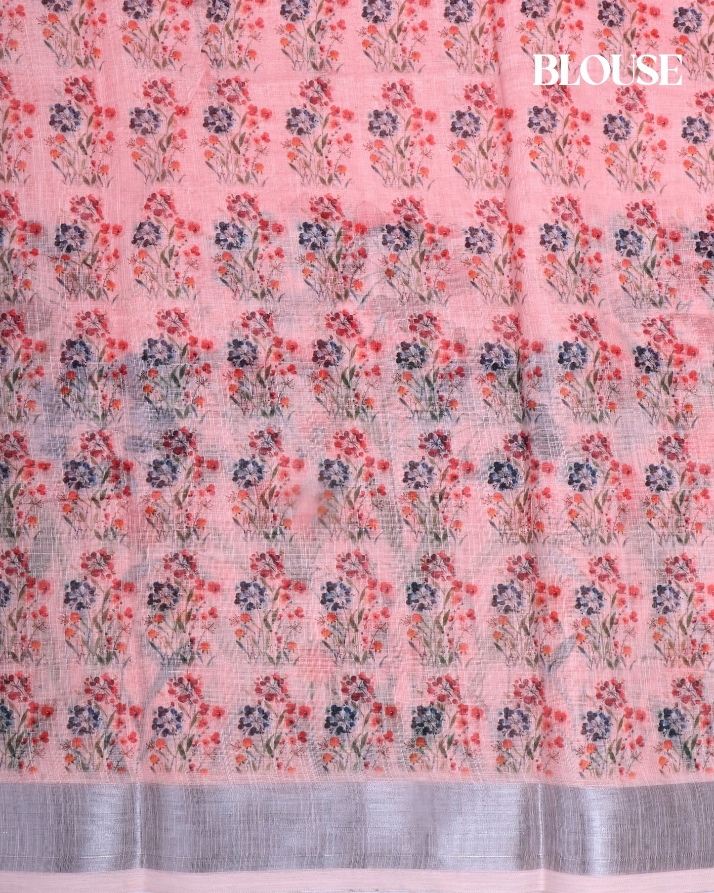 Pink Color Lenin Saree - Shop Vastram