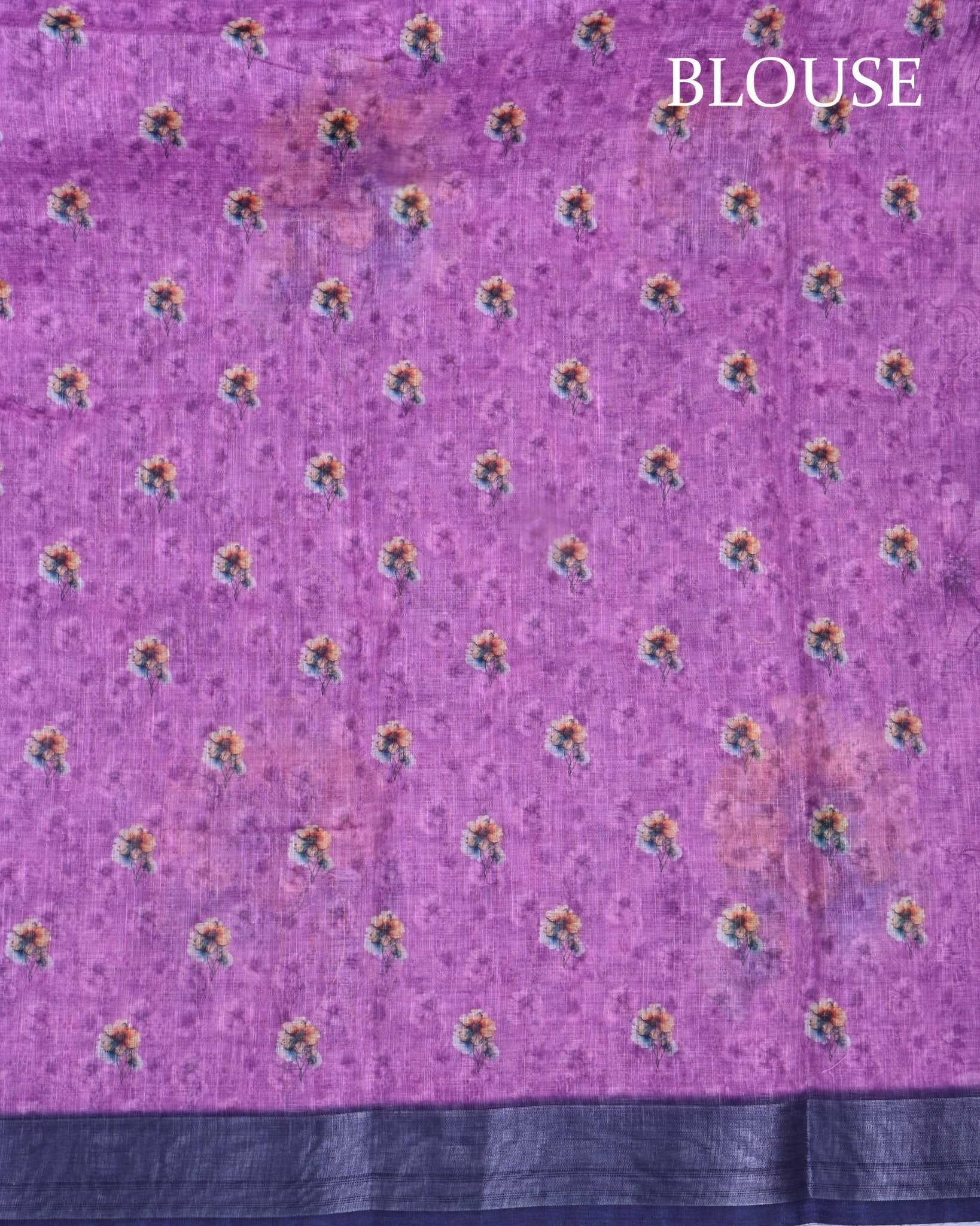 Pink Color Lenin Saree - Shop Vastram