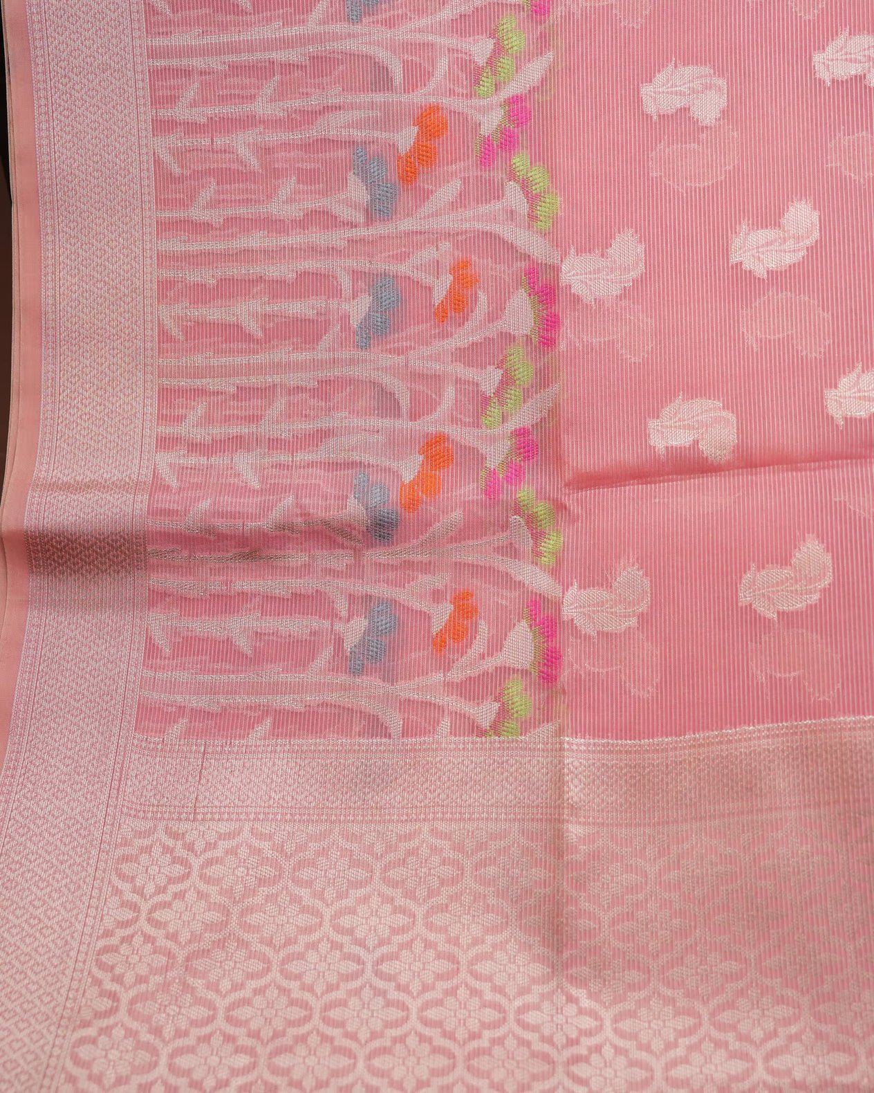 Pink Color Organza Saree - Shop Vastram