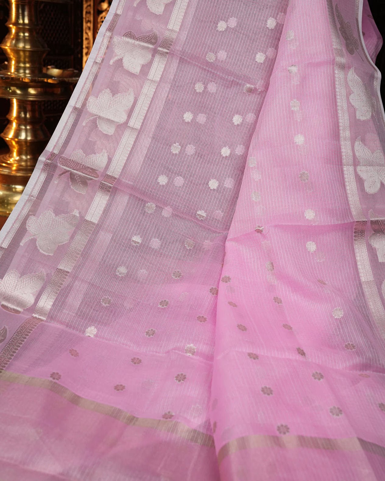 Pink Color Silk Kota Saree - Shop Vastram