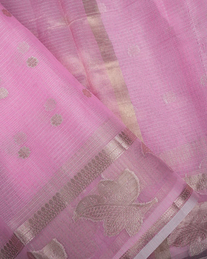 Pink Color Silk Kota Saree - Shop Vastram