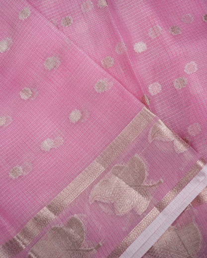 Pink Color Silk Kota Saree - Shop Vastram