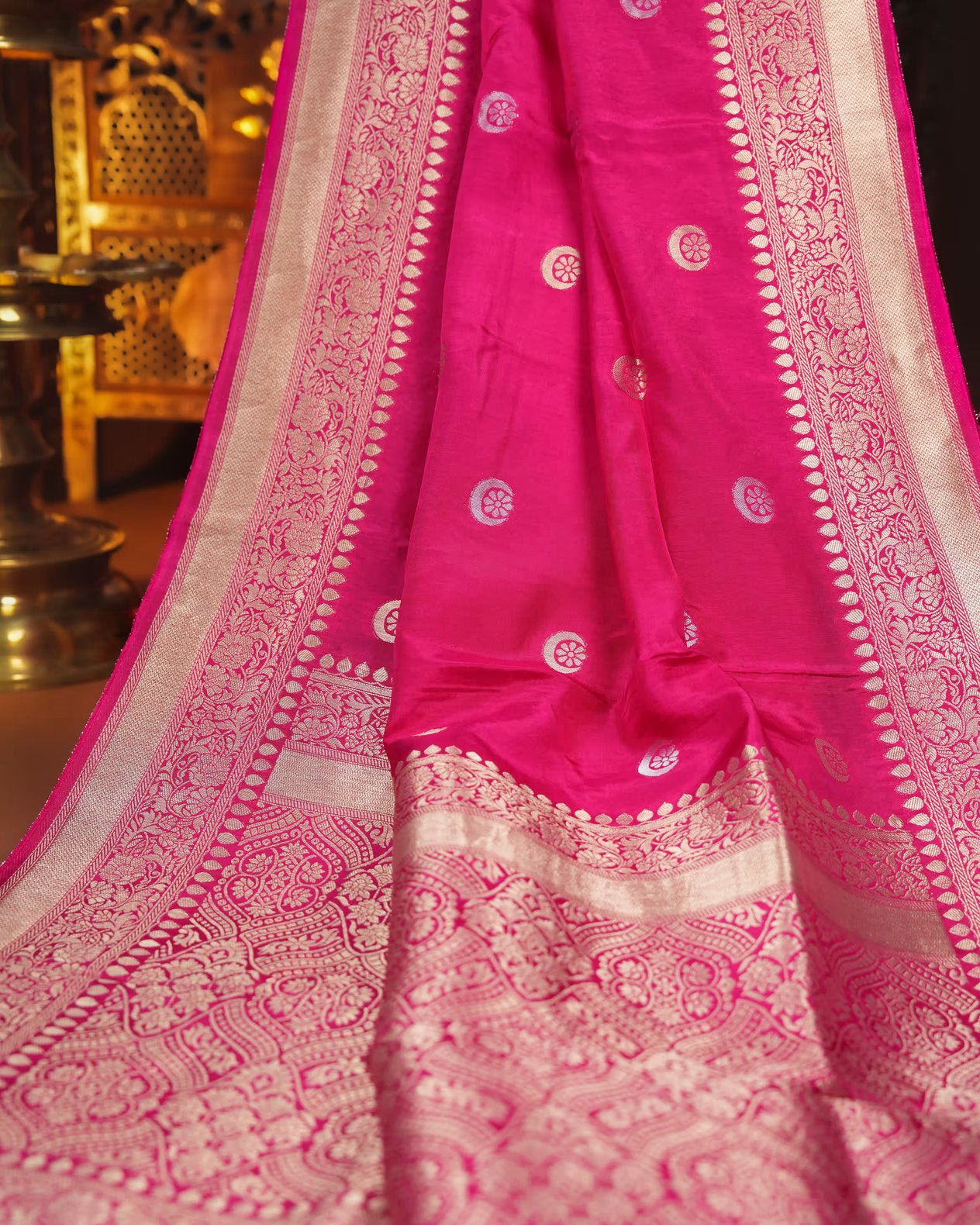 Pink Color Silk Saree - Shop Vastram