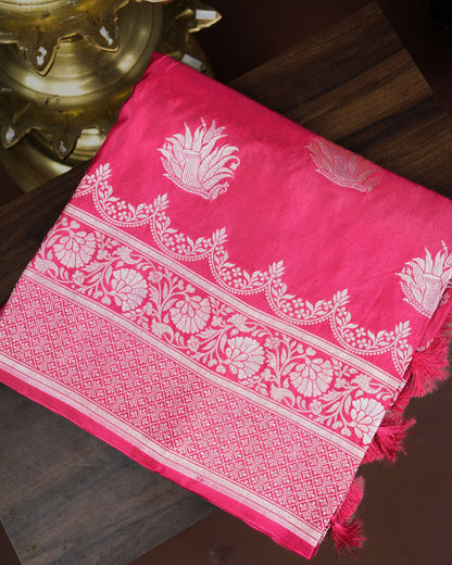 Pink Color Silk Saree - Shop Vastram