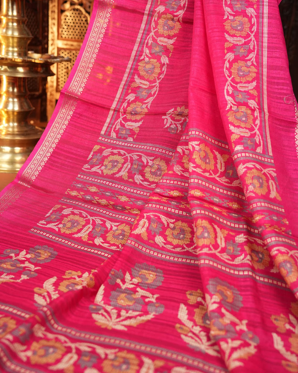 Pink Color Silk Saree - Shop Vastram