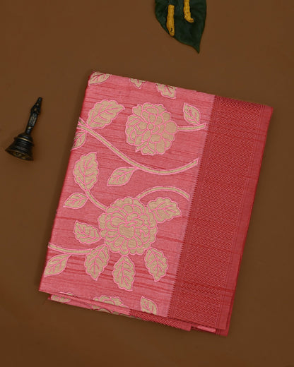 Pink color Silk Saree - Shop Vastram