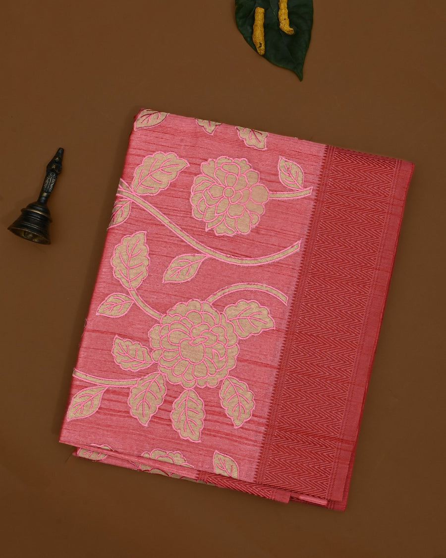 Pink color Silk Saree - Shop Vastram