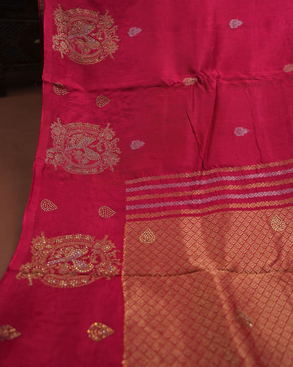 Pink Color Silk Saree - Shop Vastram