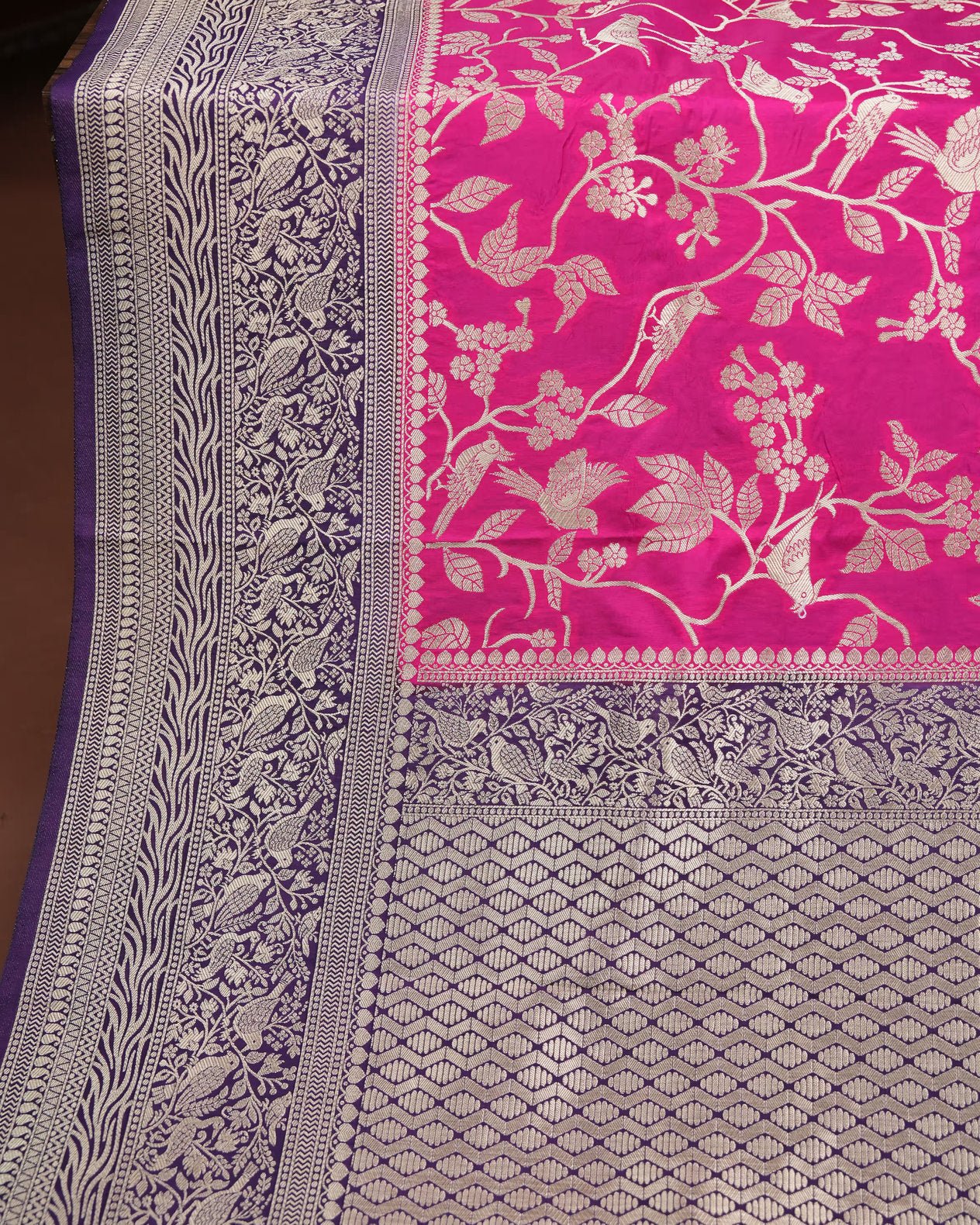 Pink Color Silk Saree - Shop Vastram