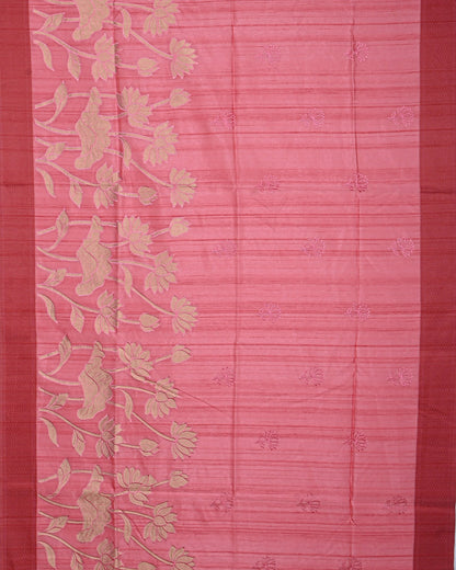 Pink color Silk Saree - Shop Vastram
