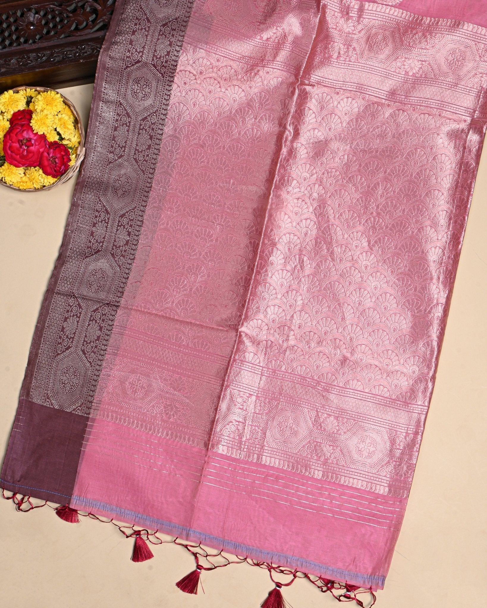 Pink Color Silk Saree - Shop Vastram