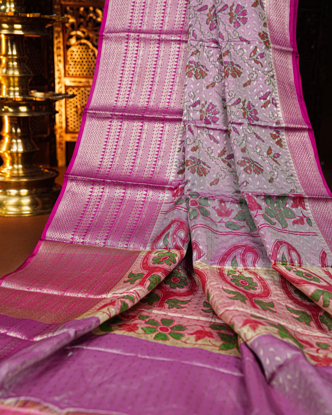 Pink Color Silk Saree - Shop Vastram
