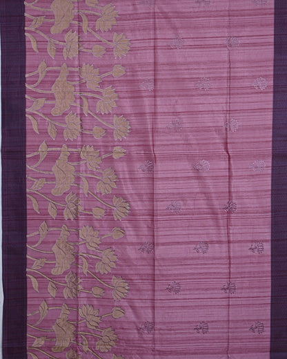 Pink color Silk Saree - Shop Vastram