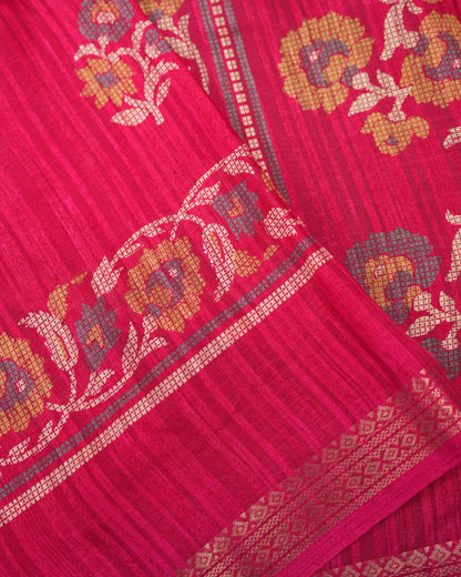 Pink Color Silk Saree - Shop Vastram