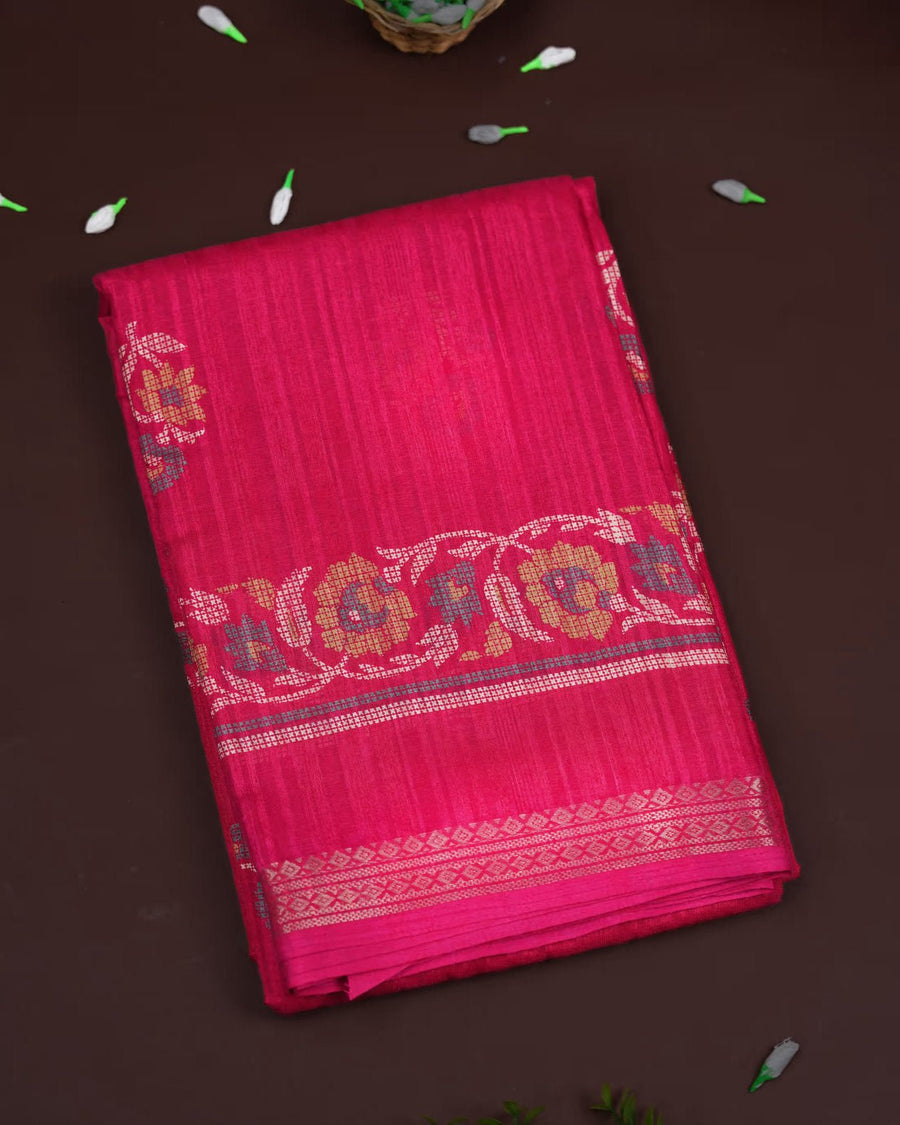 Pink Color Silk Saree - Shop Vastram