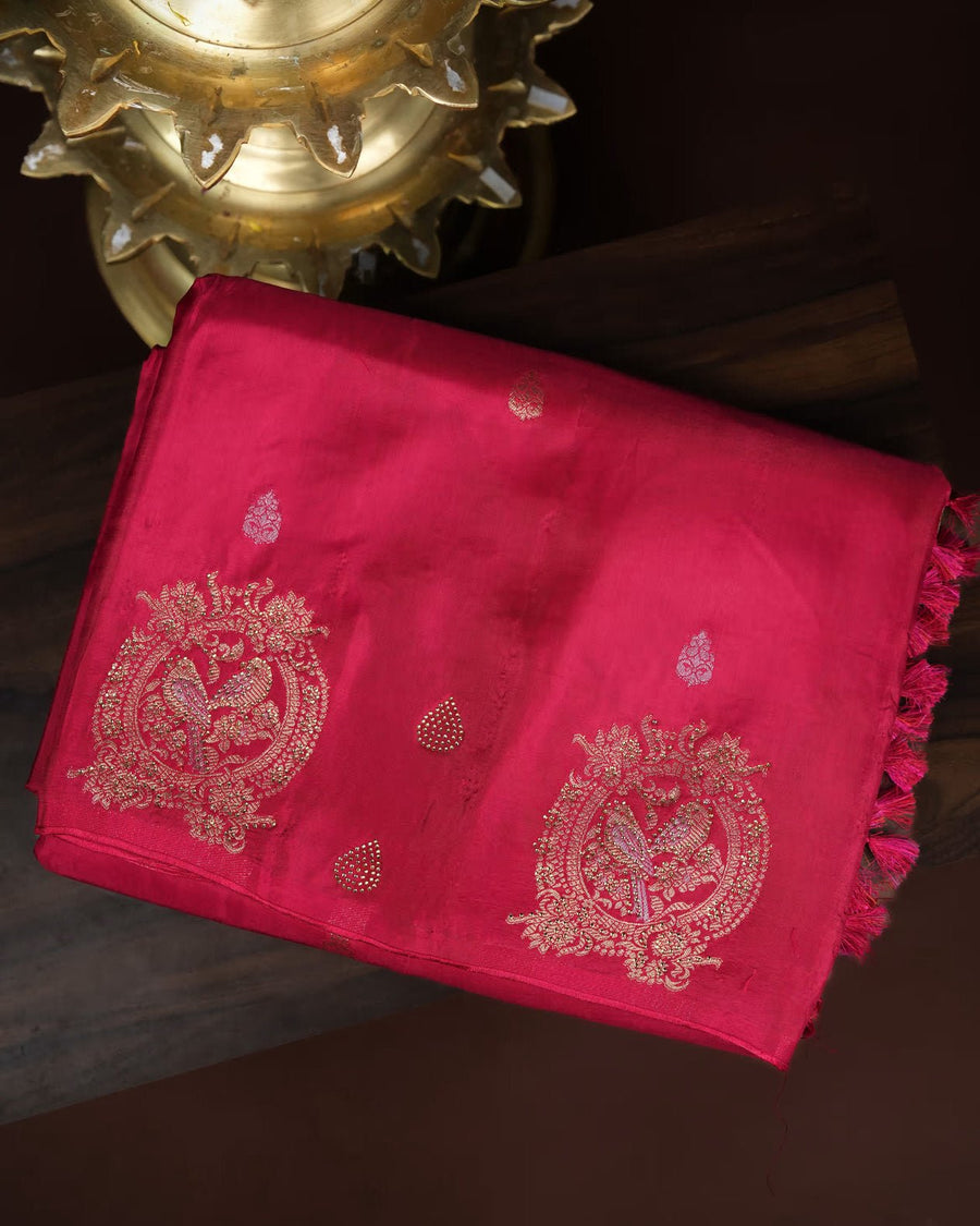 Pink Color Silk Saree - Shop Vastram