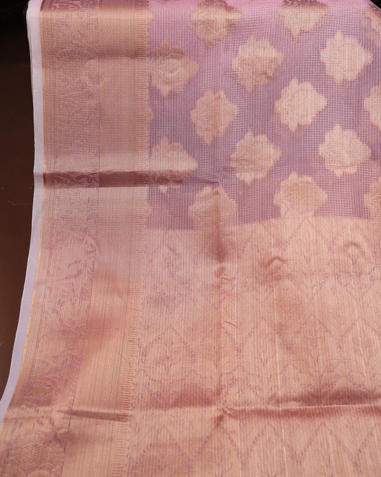 Pink Color Tissue Saree - Shop Vastram