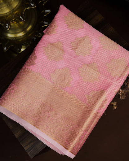 Pink Color Tissue Saree - Shop Vastram