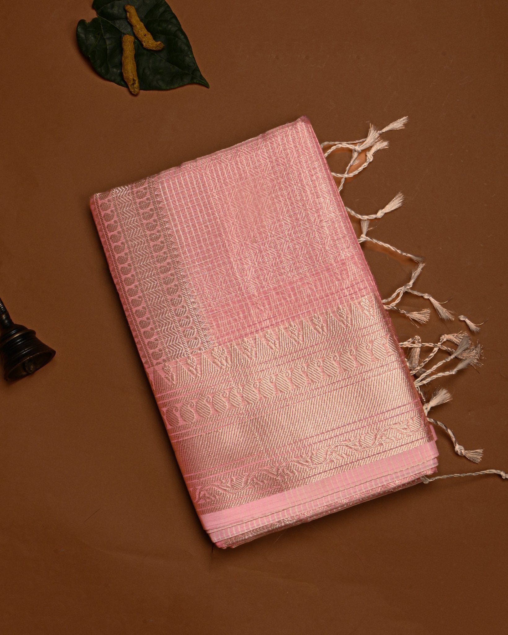 Pink color Tissue Saree - Shop Vastram