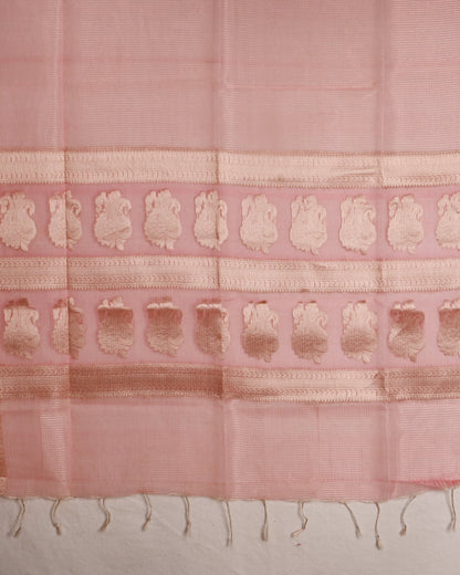 Pink color Tissue Saree - Shop Vastram