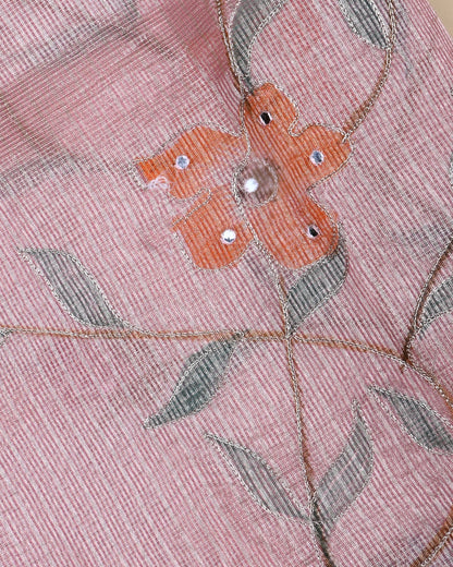 Pink Color Tissue Saree - Shop Vastram