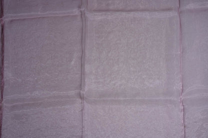 Pink Embroidery Organza Saree - Shop Vastram