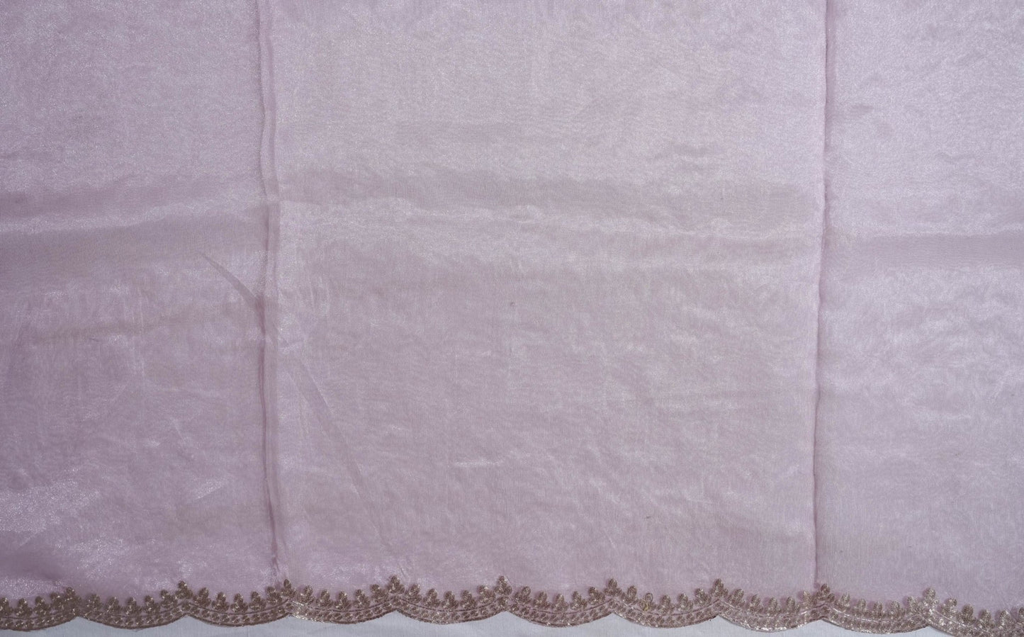 Pink Embroidery Tissue Saree - Shop Vastram