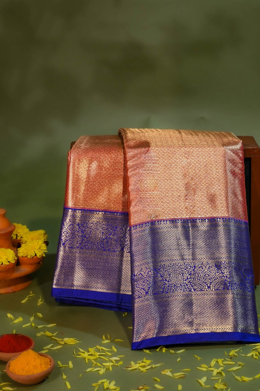 Pink Kanchipuram Saree - Shop Vastram