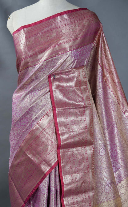 Pink Kanchipuram Saree - Shop Vastram