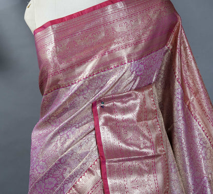 Pink Kanchipuram Saree - Shop Vastram