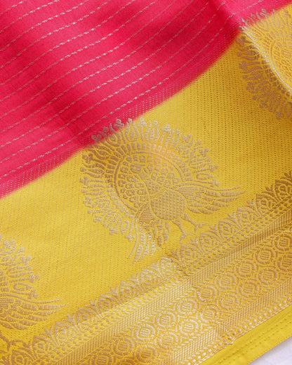 Pink Silk Banarasi Saree - Shop Vastram