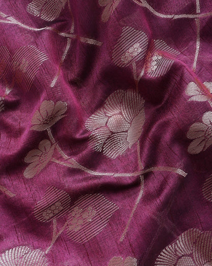 Pink Silk Banarasi Saree - Shop Vastram
