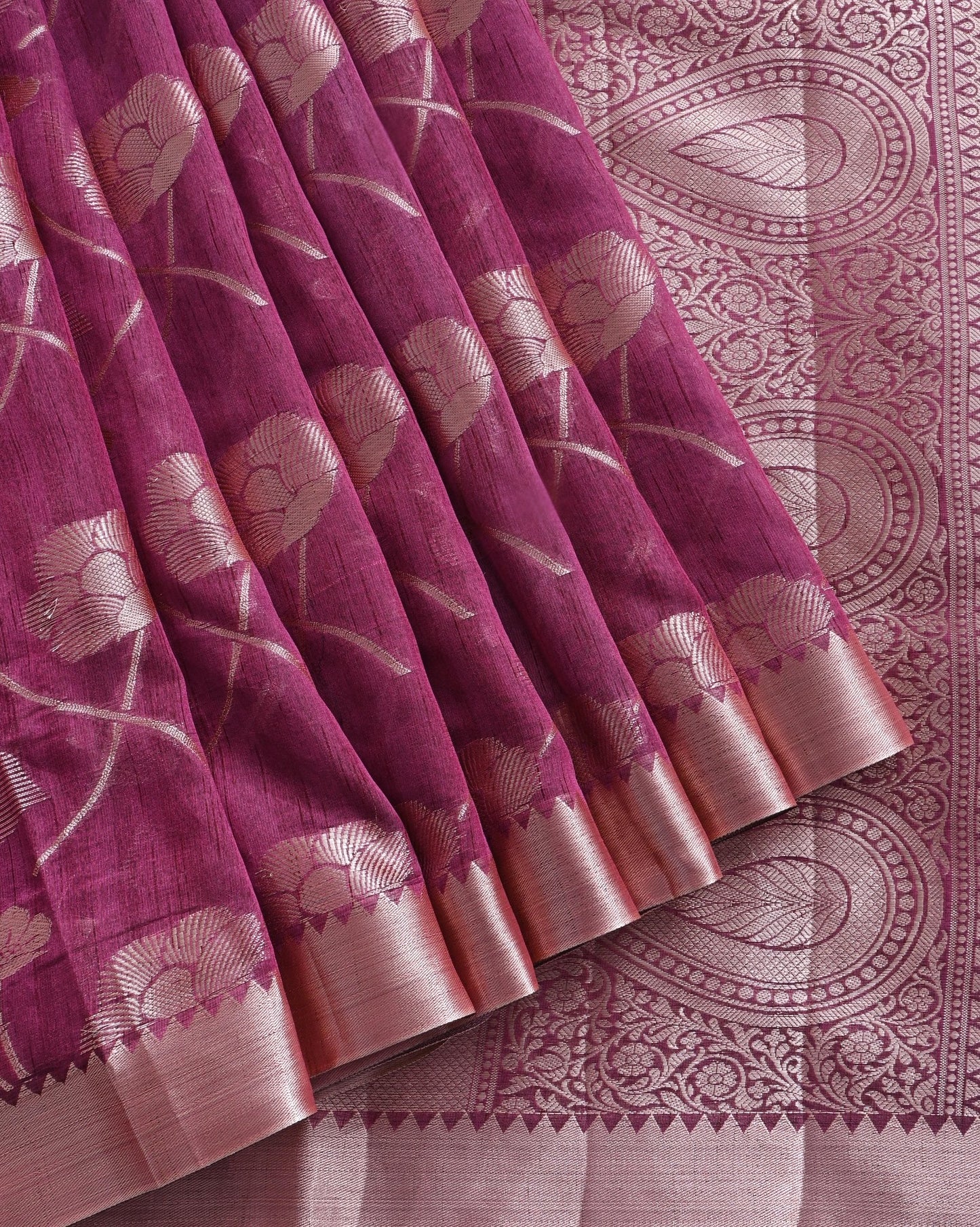 Pink Silk Banarasi Saree - Shop Vastram