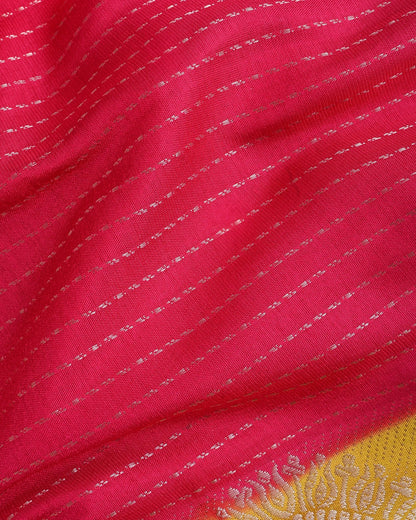 Pink Silk Banarasi Saree - Shop Vastram