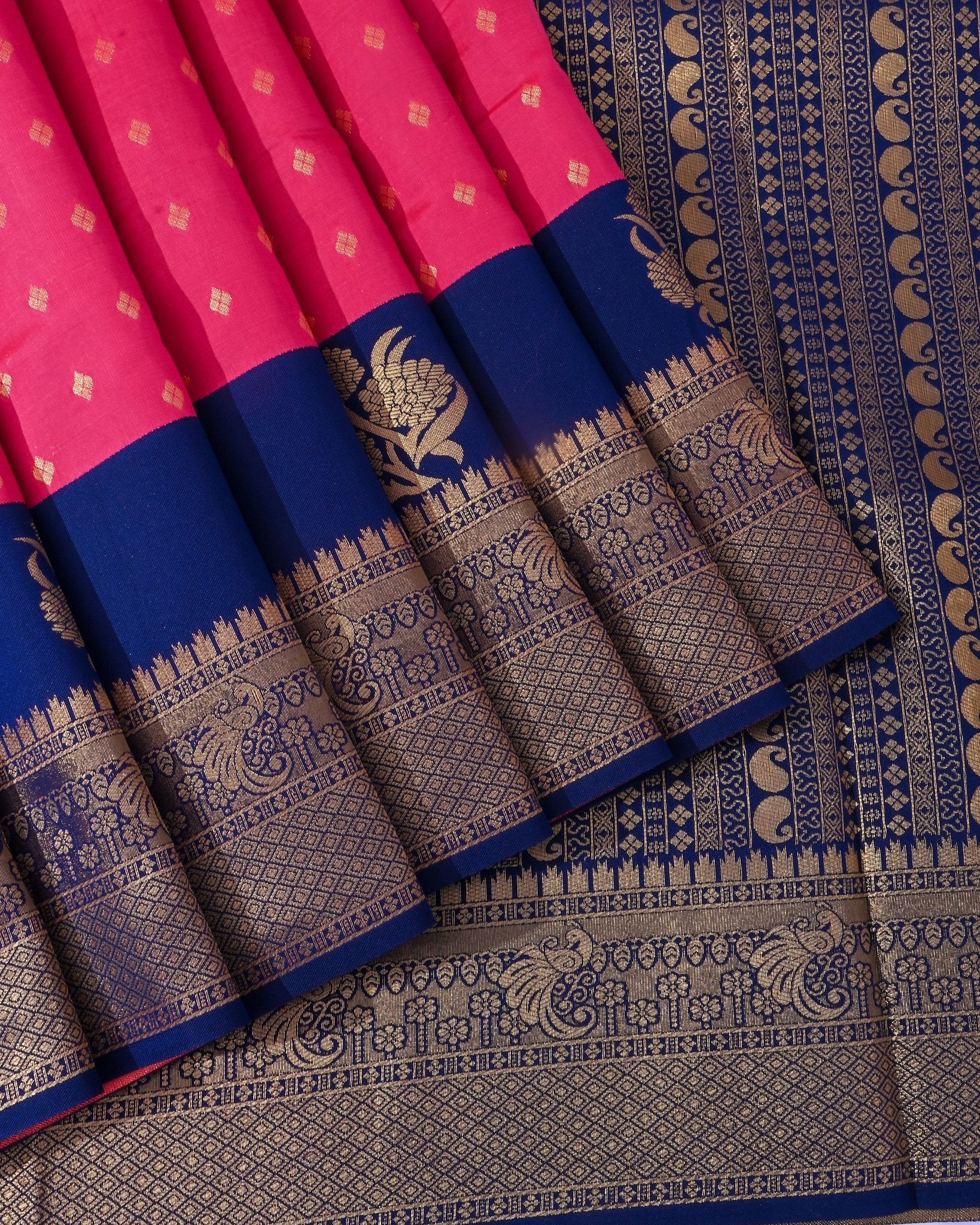 Pink Silk Banarsi Saree - Shop Vastram