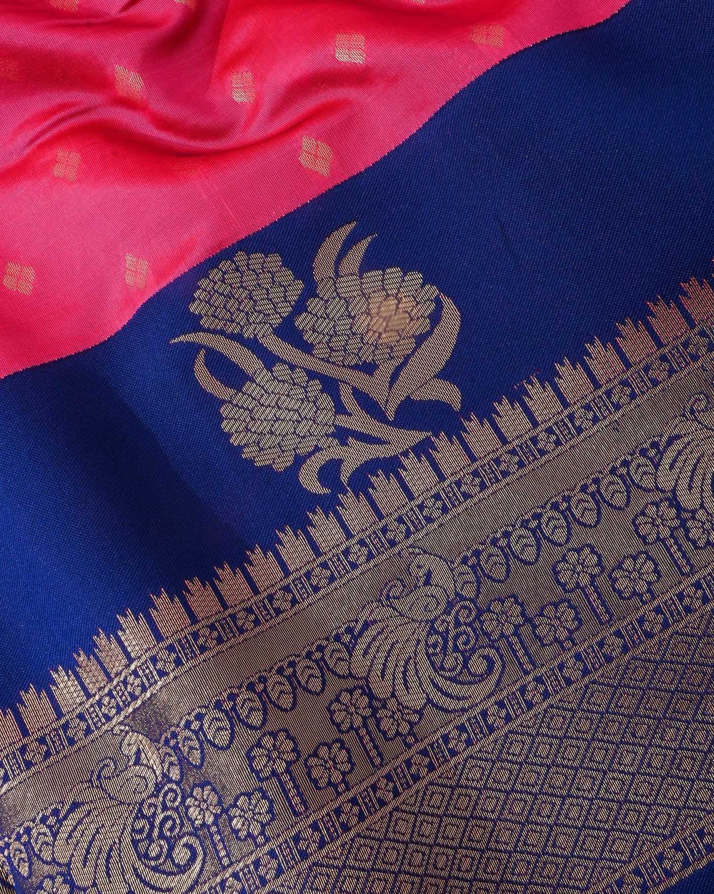 Pink Silk Banarsi Saree - Shop Vastram