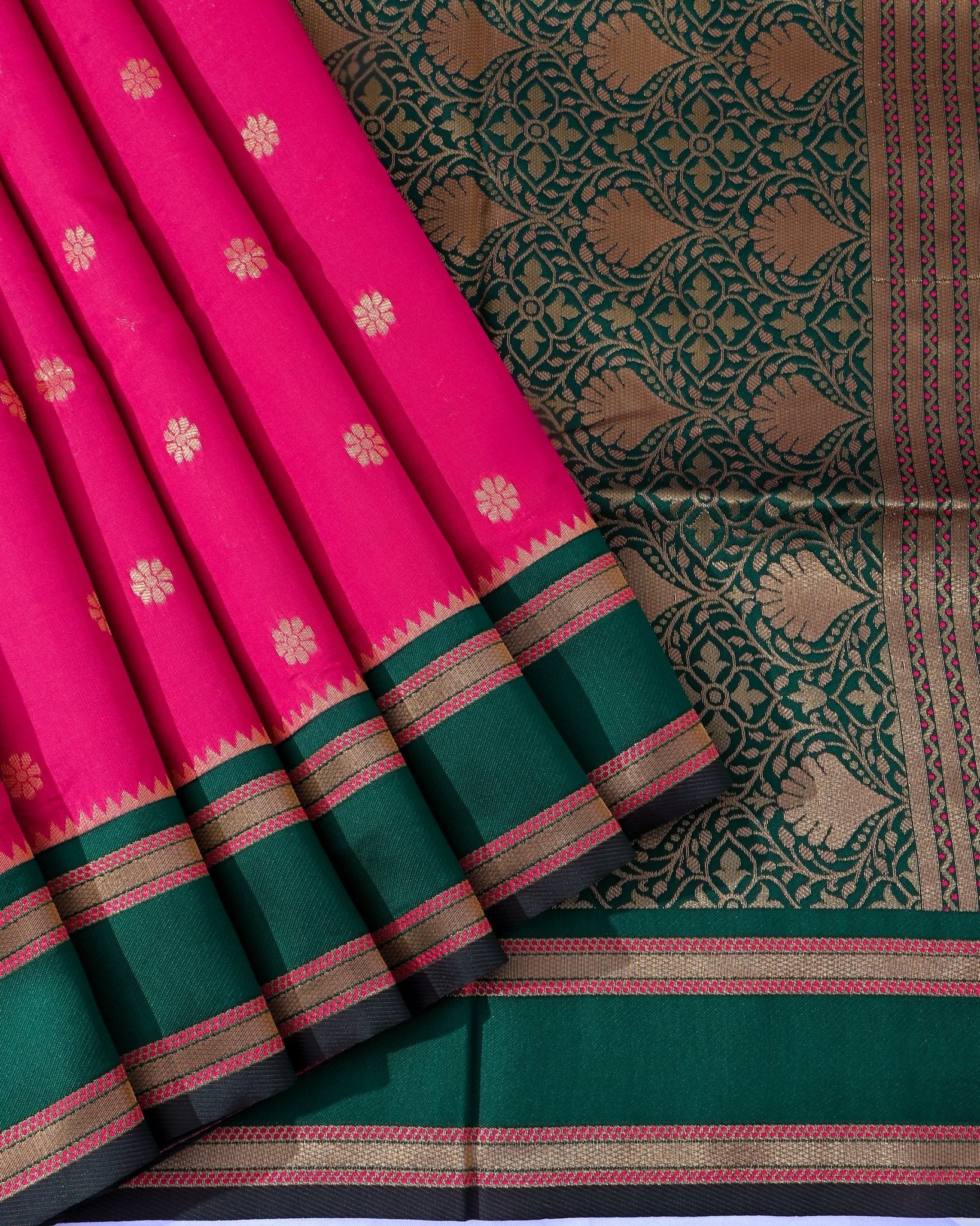 Pink Silk Banarsi Saree - Shop Vastram