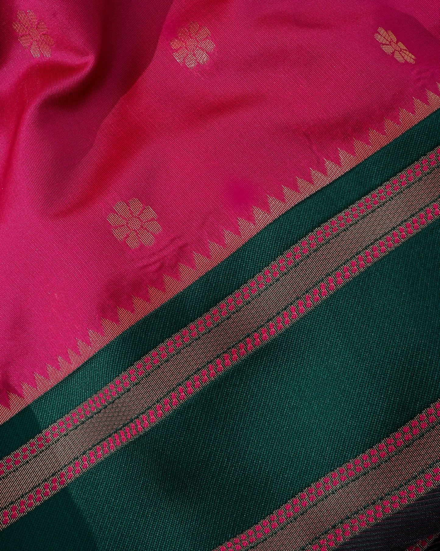 Pink Silk Banarsi Saree - Shop Vastram