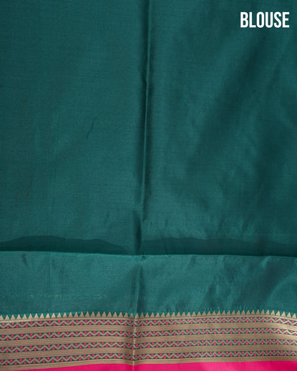 Pink Silk Banarsi Saree - Shop Vastram