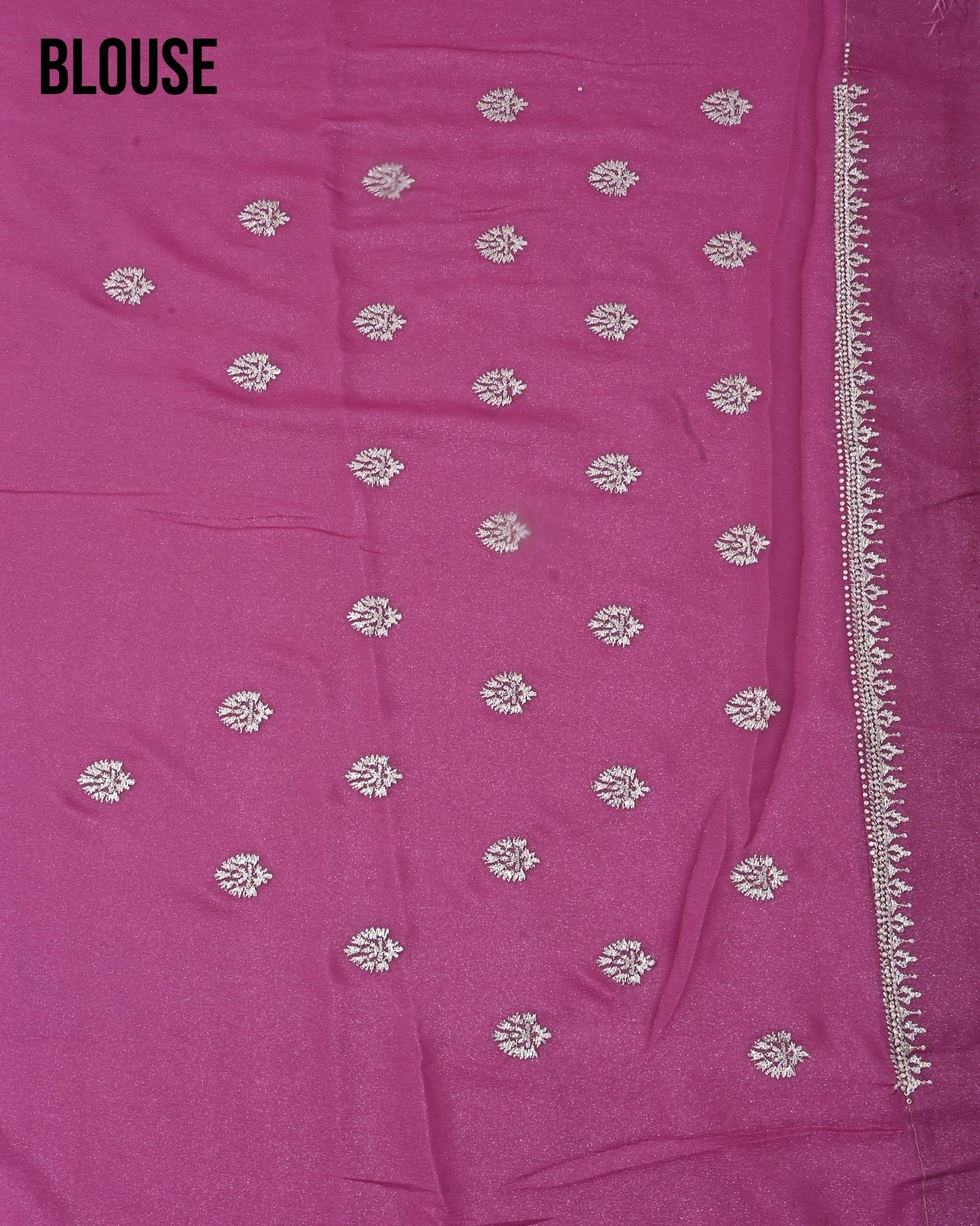Pink Silk Embroidery Saree - Shop Vastram