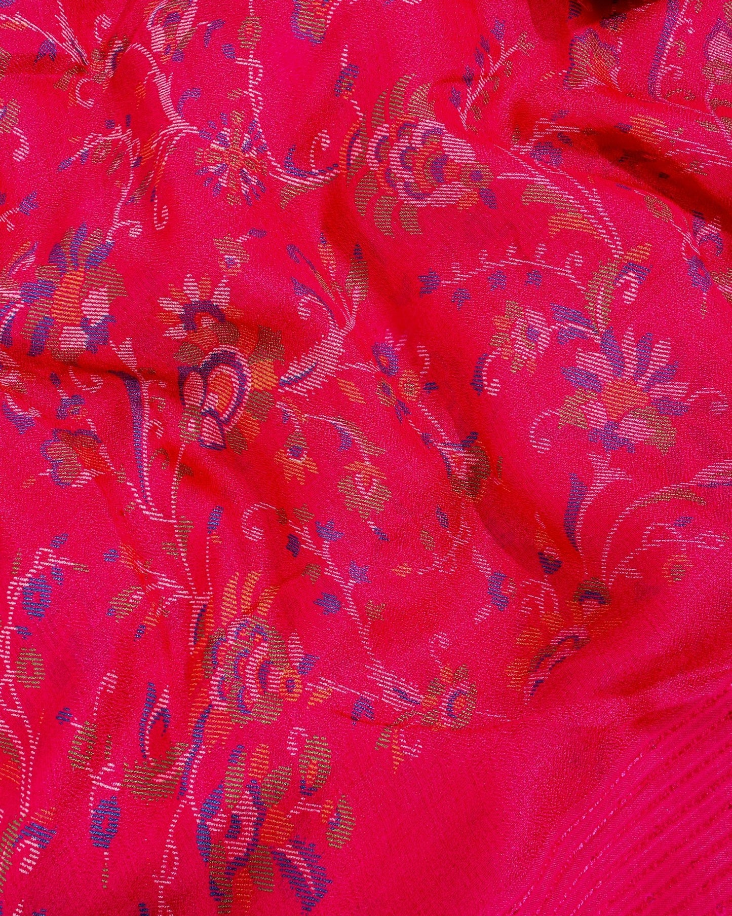 Pink Silk Printed Saree - Shop Vastram