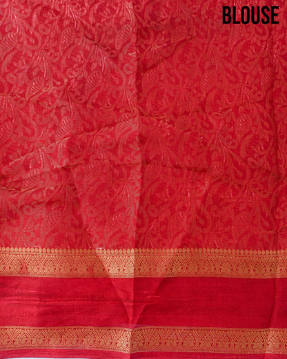Pink Silk Printed Saree - Shop Vastram