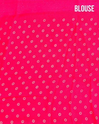Pink Silk Printed Saree - Shop Vastram