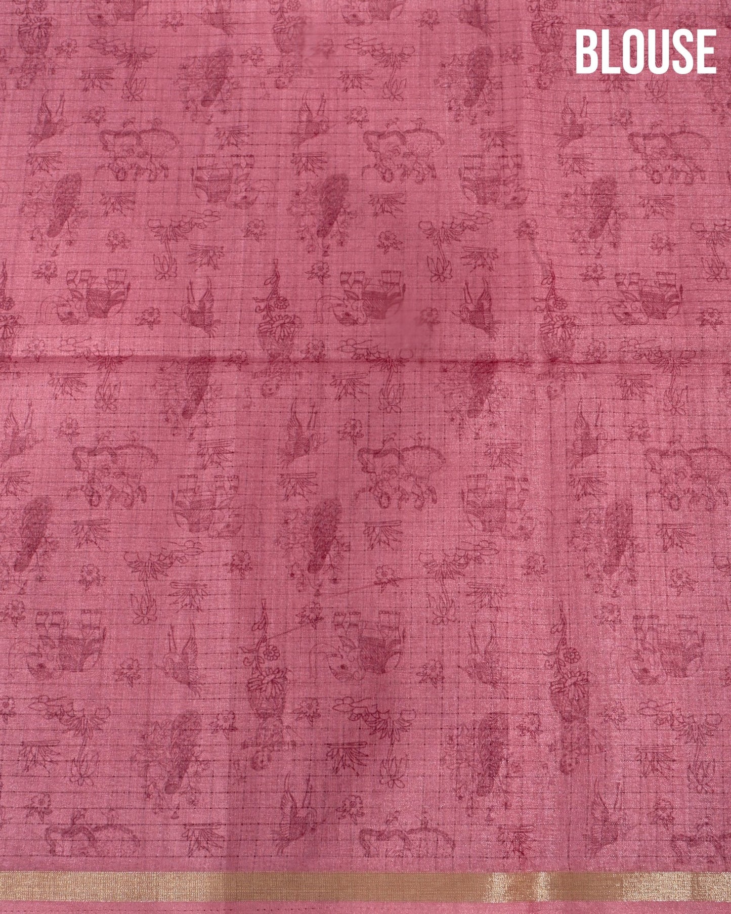 Pink Silk Printed Saree - Shop Vastram