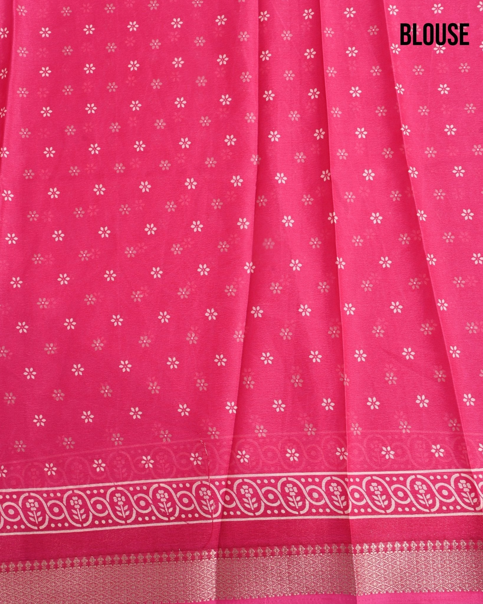 Pink Silk Printed Saree - Shop Vastram