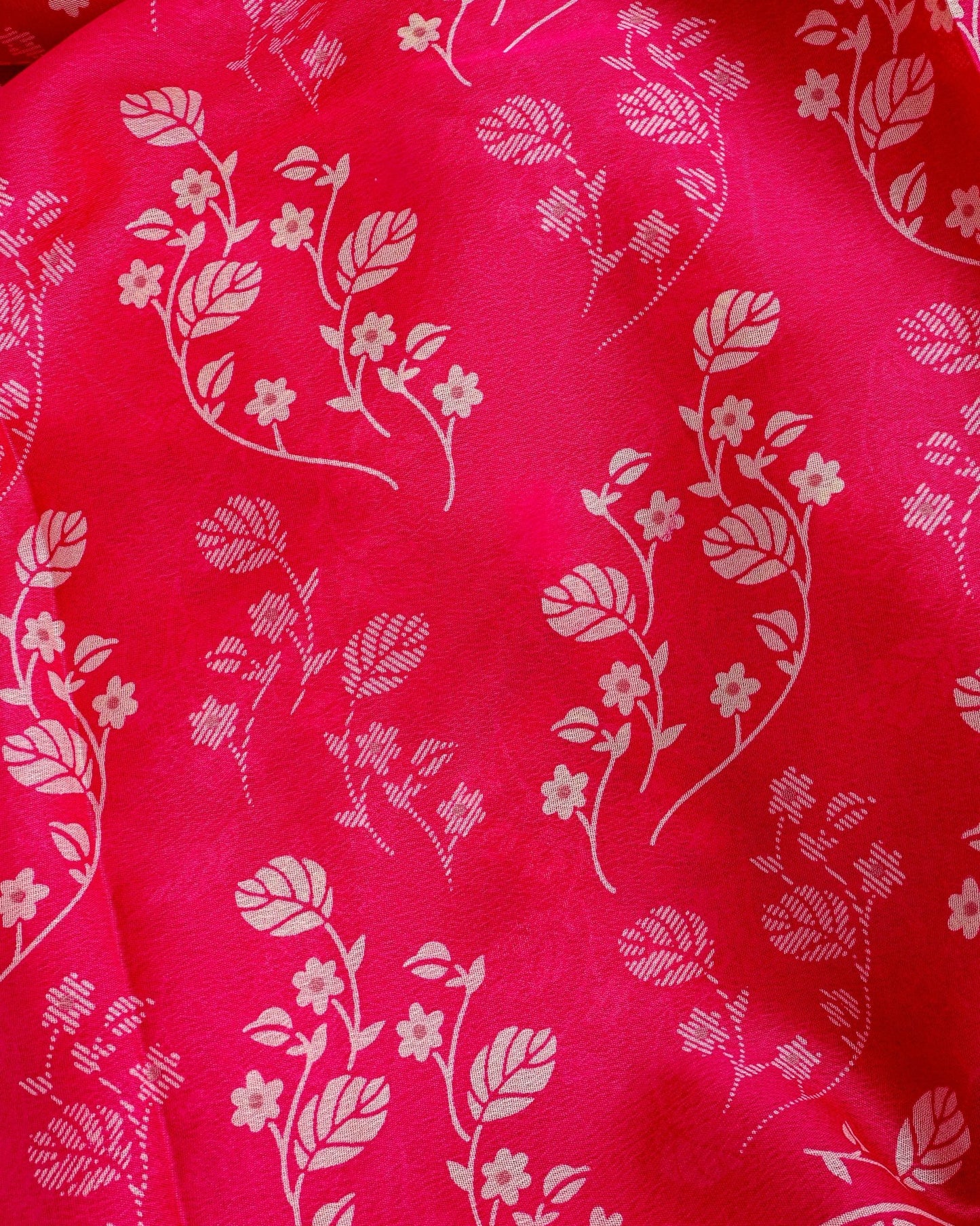 Pink Silk Printed Saree - Shop Vastram