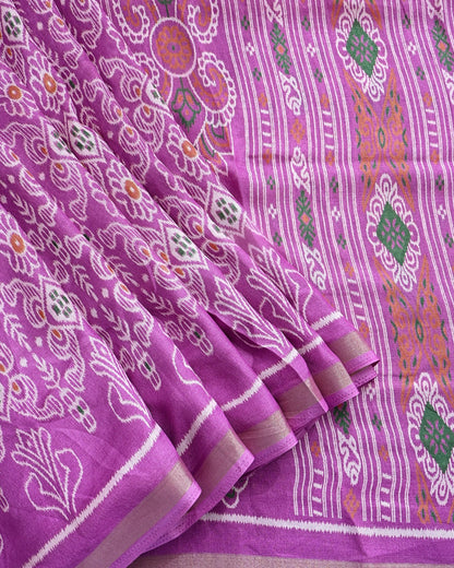 Pink Silk Printed Saree - Shop Vastram